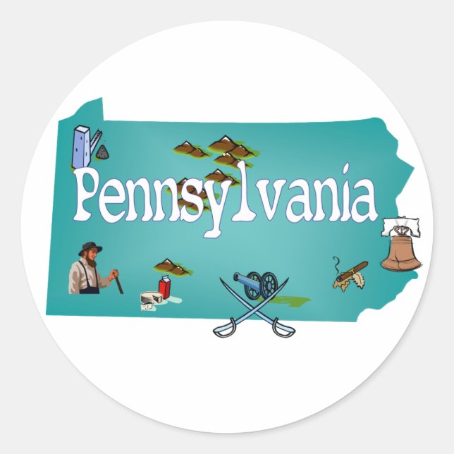 Pennsylvania Sticker (Vorderseite)