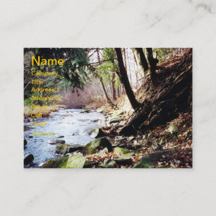Pennsylvania Stream 02 Business Card Visitenkarte