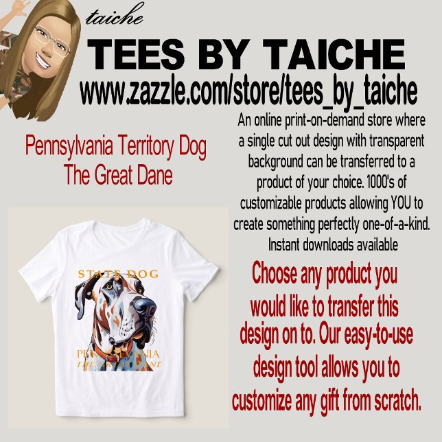 Pennsylvania Territory Dog The Great Dane Tri-Blend Shirt (Von Creator hochgeladen)