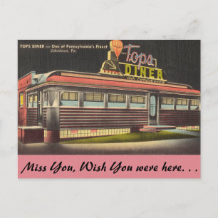 Pennsylvania, Tops Diner Postkarte