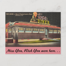 Pennsylvania, Tops Diner Postkarte