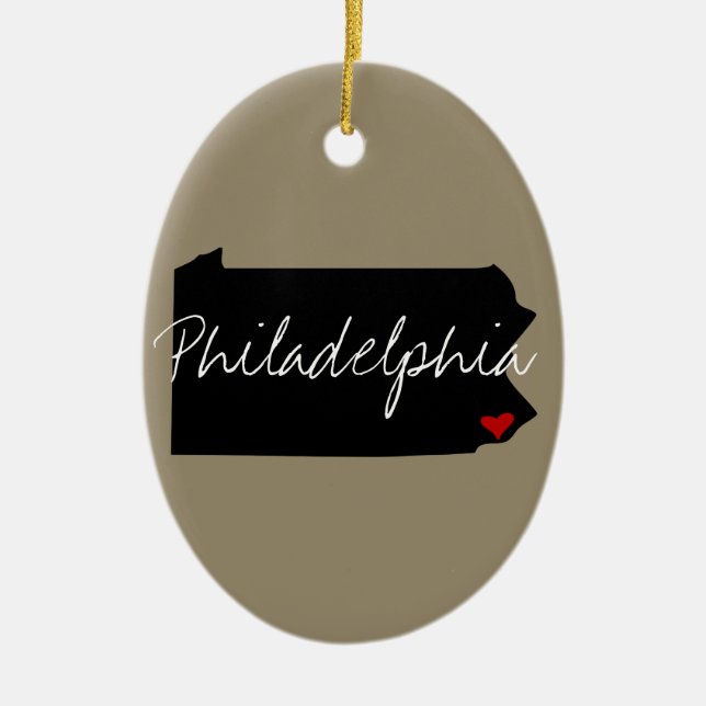 Pennsylvania Town Keramik Ornament (Vorne)