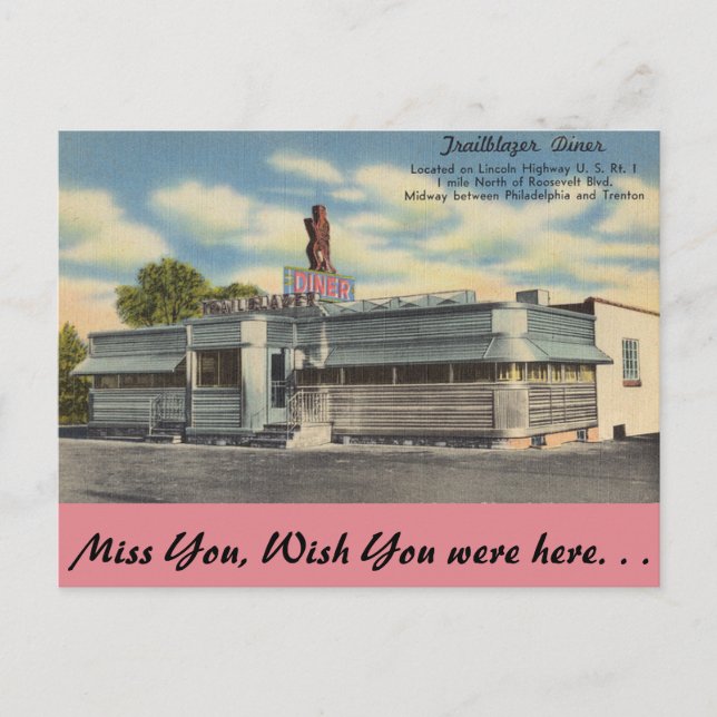 Pennsylvania, Trailblazer Diner Postkarte (Vorderseite)