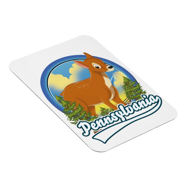 Pennsylvania Travel-Logo Magnet (Rechte Seite)