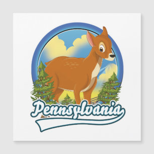 Pennsylvania Travel-Logo Magnetkarte