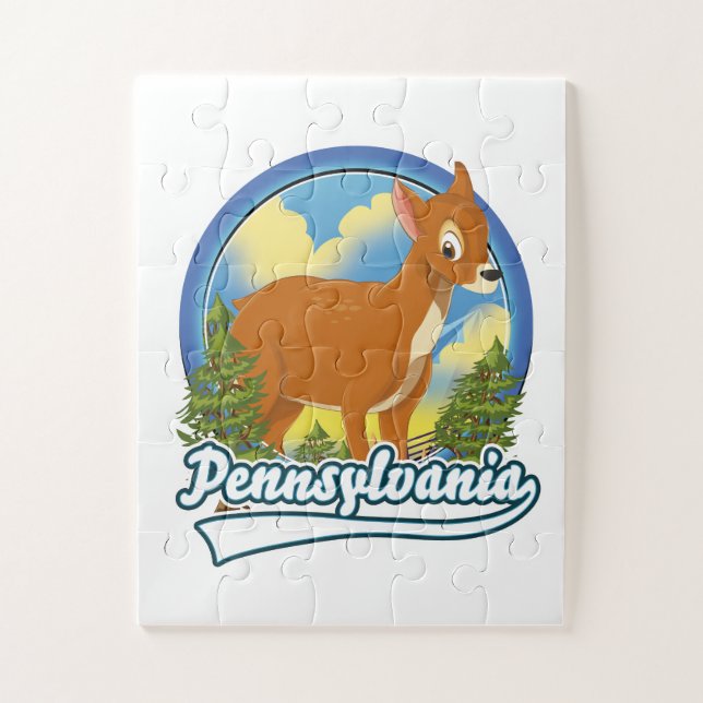 Pennsylvania Travel-Logo Puzzle (Vertikal)