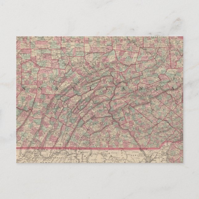 Pennsylvania und New Jersey 2 Postkarte (Vorderseite)