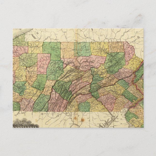 Pennsylvania und New Jersey 2 Postkarte (Vorderseite)