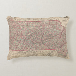 Pennsylvania und New-Jersey 2 Zierkissen