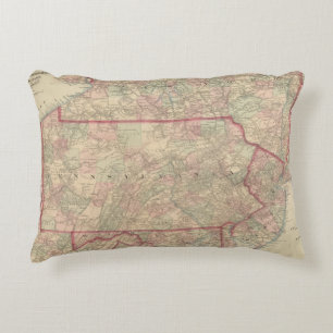 Pennsylvania und New-Jersey Zierkissen