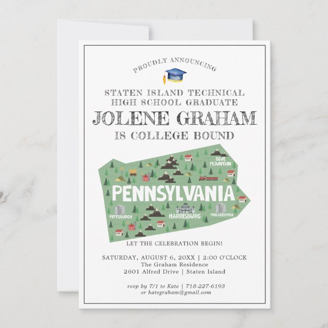 Pennsylvania | Uni Bound Graduation Party (Vorderseite)