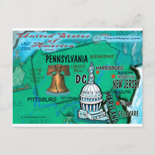 Pennsylvania USA Card Postkarte