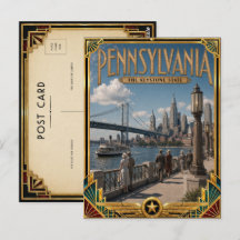Pennsylvania Vintage Art Deco Golden Age