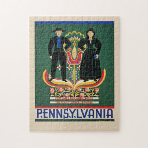 Pennsylvania, Vintage-Reiseplakat, Puzzle