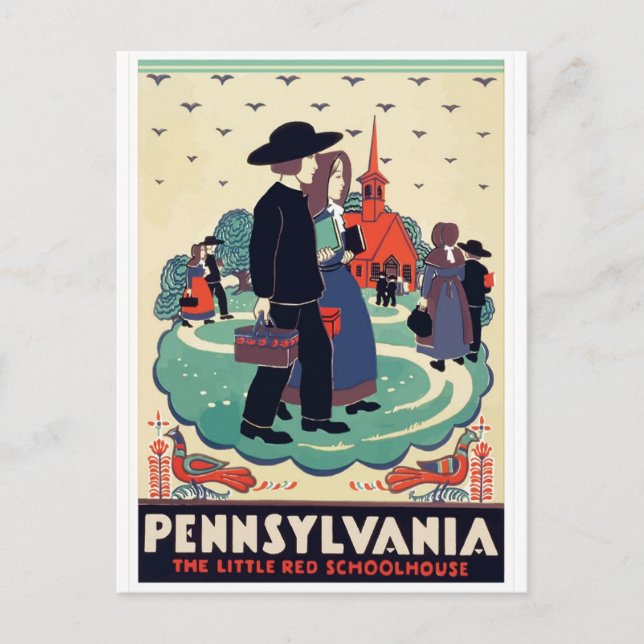 Pennsylvania vintage travel postcard USA Postkarte (Vorderseite)