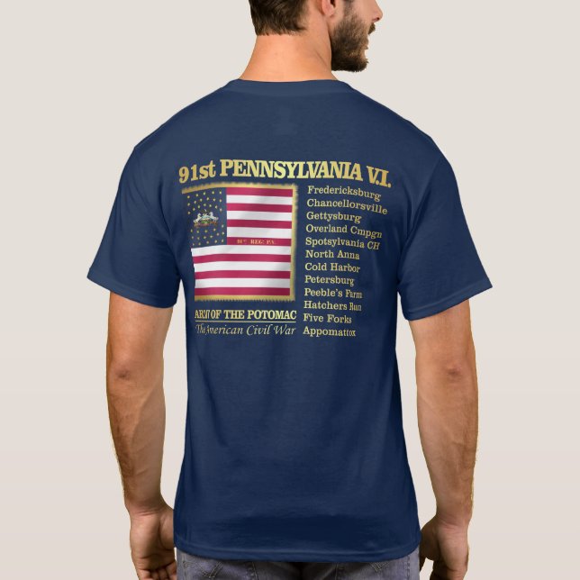 Pennsylvania Volunteer Infantry (BH) T-Shirt (Rückseite)