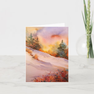 Pennsylvania Winter Sunrise Note Card Karte