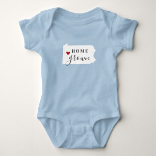 Pennsylvania Zuhause Grown Staat T-Shirt Baby Strampler