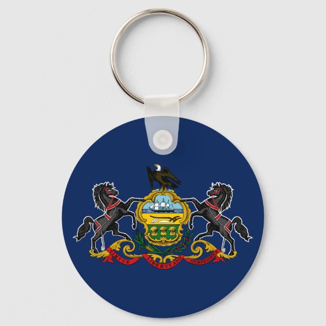 Pennsylvaniaflagge Schlüsselanhänger (Rückseite)