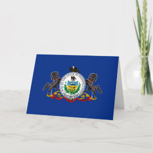 Pennsylvanian Flagge & Siegel, Flagge von Pennsylv Karte