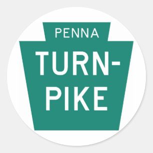 PennsylvaniaTurnpike Runder Aufkleber