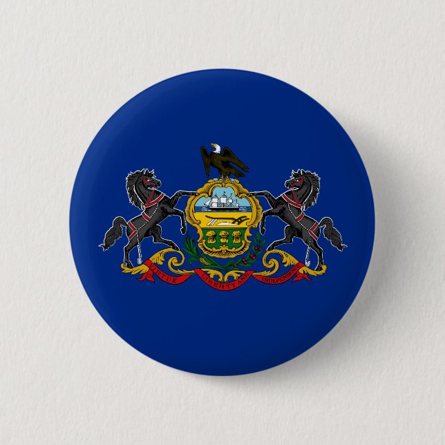Pennsylvanische Flagge Button (Vorderseite)
