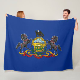 Pennsylvanische Flagge Fleecedecke