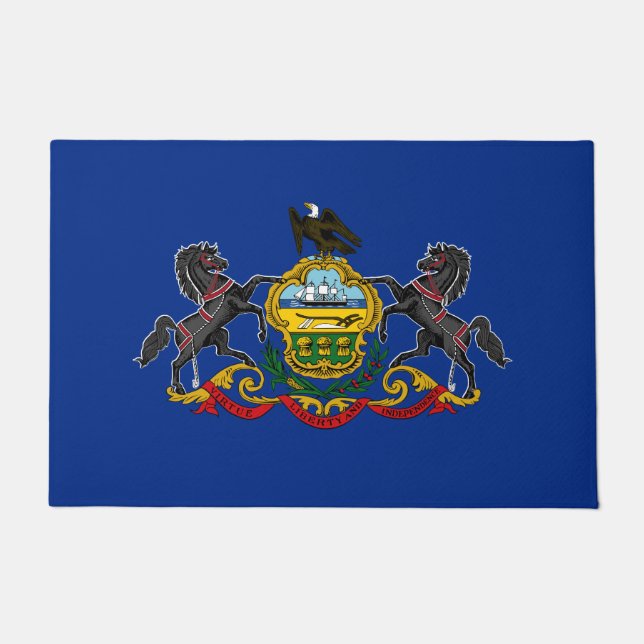 Pennsylvanische Flagge Fußmatte (Vorderseite)