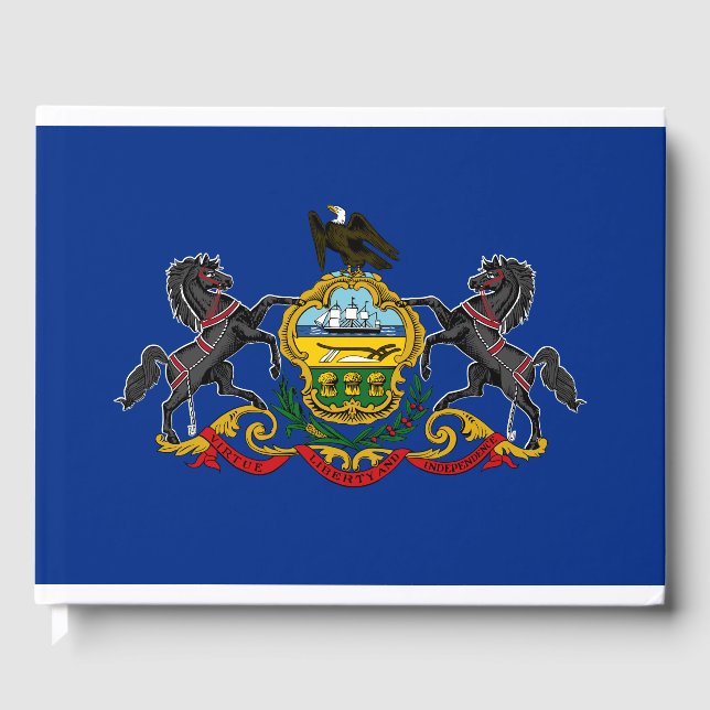 Pennsylvanische Flagge Gästebuch (Vorderseite)