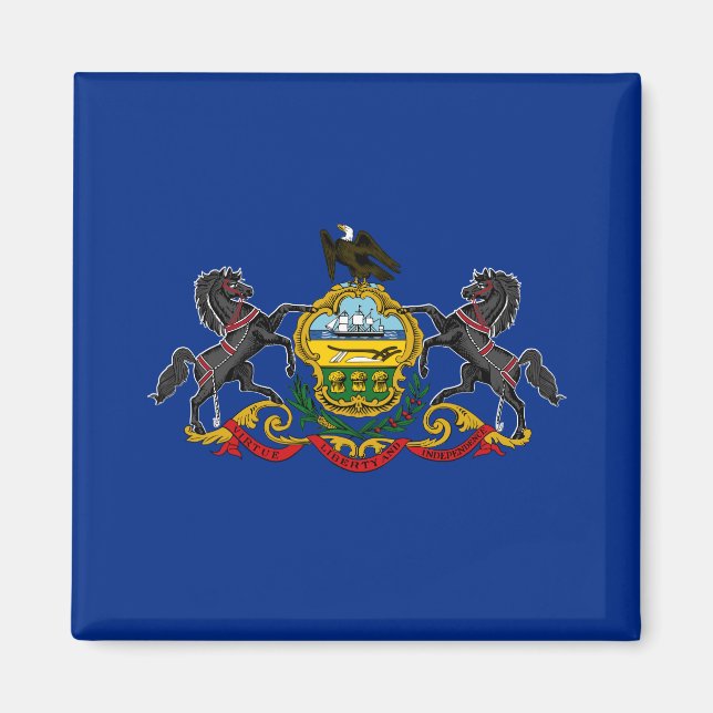 Pennsylvanische Flagge Magnet (Vorne)