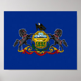 Pennsylvanische Flagge Poster