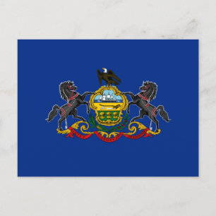 Pennsylvanische Flagge Postkarte