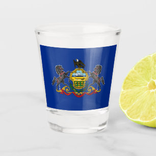 Pennsylvanische Flagge Schnapsglas