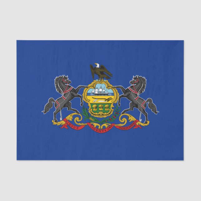 Pennsylvanische Flagge Seidenpapier (Vorderseite)