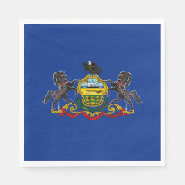 Pennsylvanische Flagge Serviette