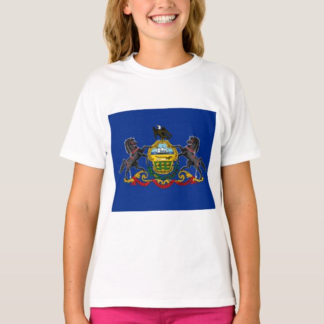 Pennsylvanische Flagge T-Shirt (Vorderseite)