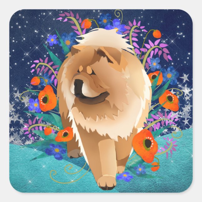 PENNY 4 UHRE GEDANKEN Sterne - wählen Sie Größe/St Quadratischer Aufkleber (Vorderseite)