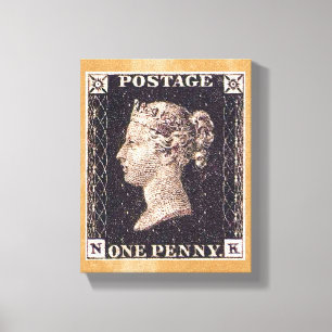 Penny Black Briefmarke Leinwanddruck