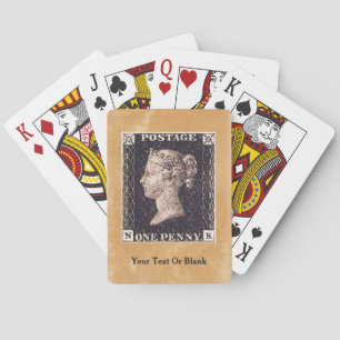 Penny Black Briefmarke Spielkarten