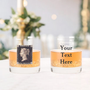 Penny Black Briefmarke Whiskyglas