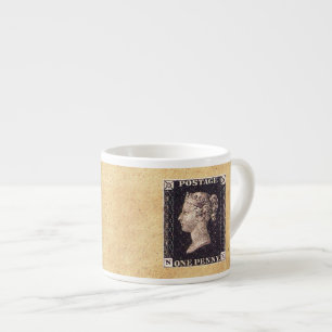 Penny Black Postage-Briefmarke Espressotasse