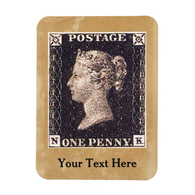 Penny Black Postage-Briefmarke Magnet (Vertikal)