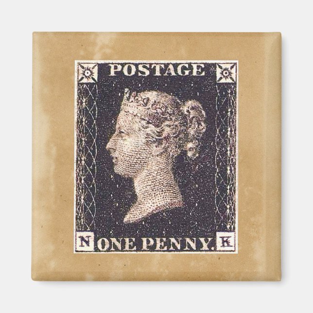 Penny Black Postage-Briefmarke Magnet (Vorne)