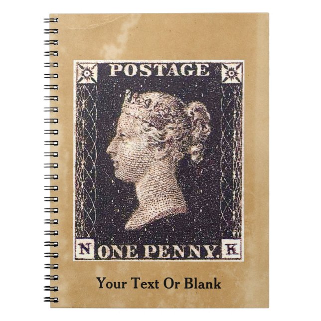 Penny Black Postage-Briefmarke Notizblock (Vorderseite)