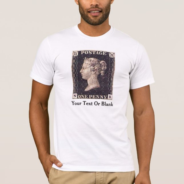 Penny Black Postage-Briefmarke T-Shirt (Vorderseite)