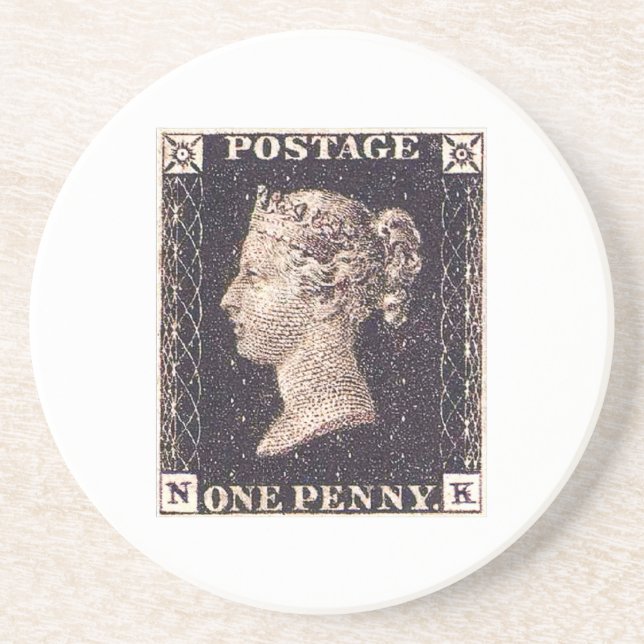 Penny Black Postage-Briefmarke Untersetzer (Vorne)