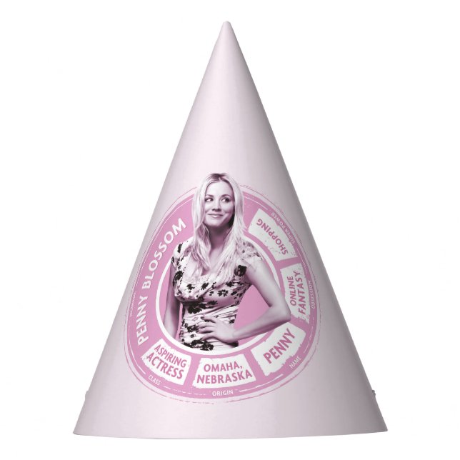 Penny Blossom Info Graphic Partyhütchen (Vorderseite)