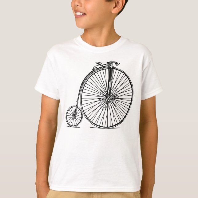 Penny Farthing - Black T-Shirt (Vorderseite)