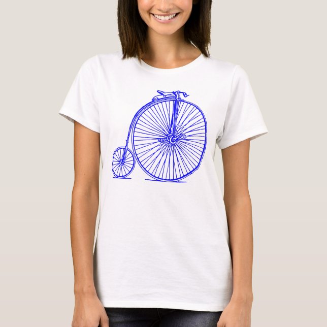 Penny Farthing - Blau T-Shirt (Vorderseite)