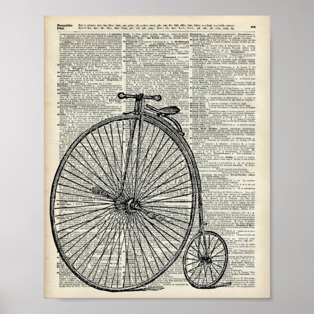 Penny Farthing Fahrrad Poster (Vorne)